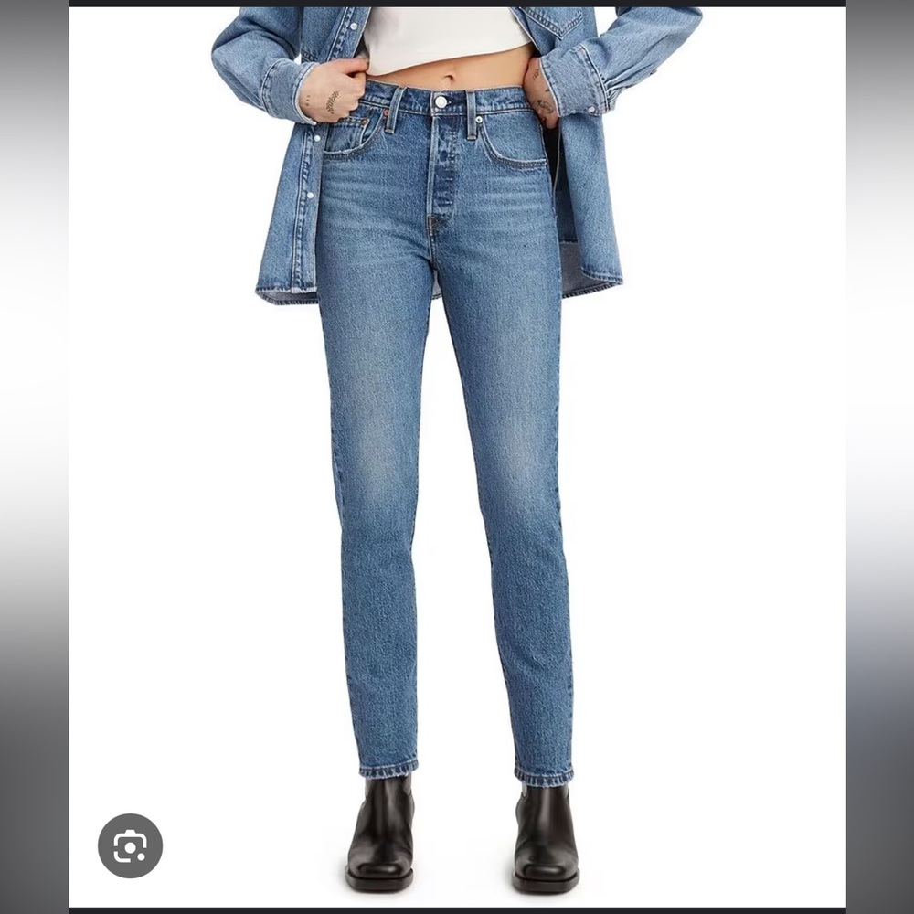 Levi's Blue 501 S. Skinny Jeans